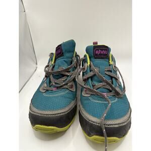 Ahnu Sugarpine Hiking Boots Women’s US 7.5 Deep Teal Green Vibram Waterproof Mid